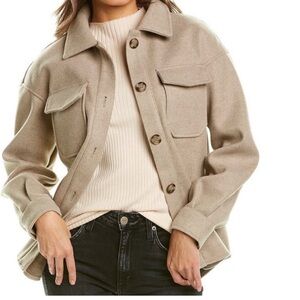 Avec Les Filles Beige Utility Jacket